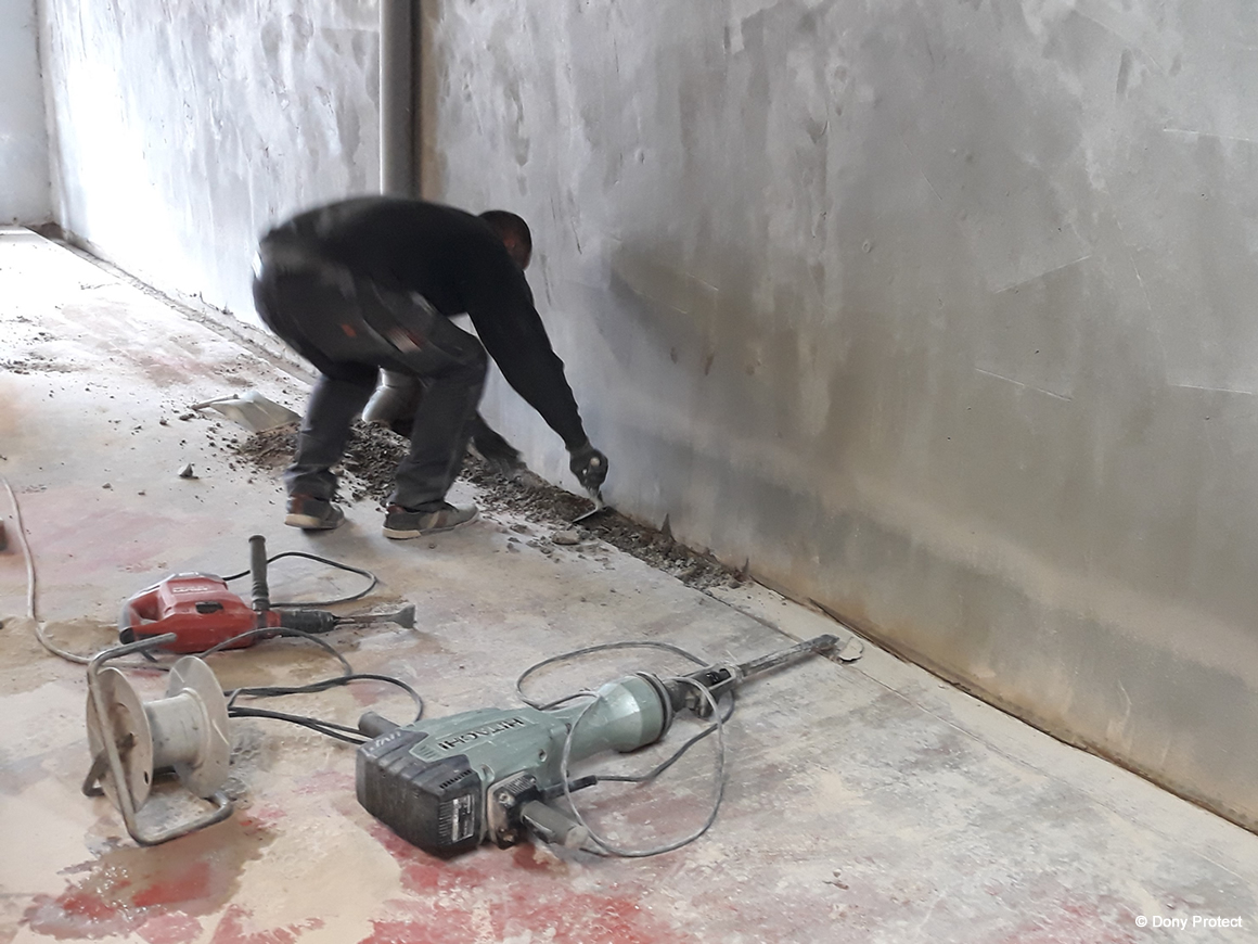 Travaux de drainage